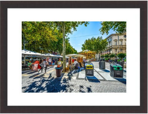 Avignon Market Framed Print